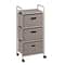Honey Can Do Gray 3-Drawer Rolling Cart